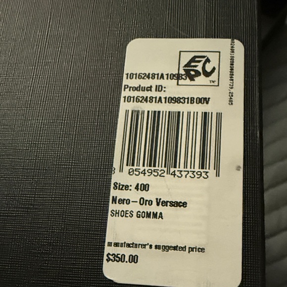Versace Black Thong Sandals with Gold Medusa Emblem